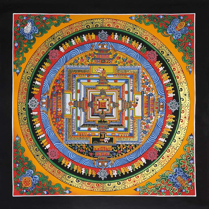 Buddha Stones tibetano Thangka pintura bendición decoración hecha a mano