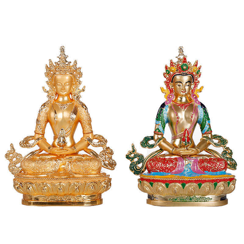 Figura de Buda de la longevidad, estatua de serenidad, decoración del hogar