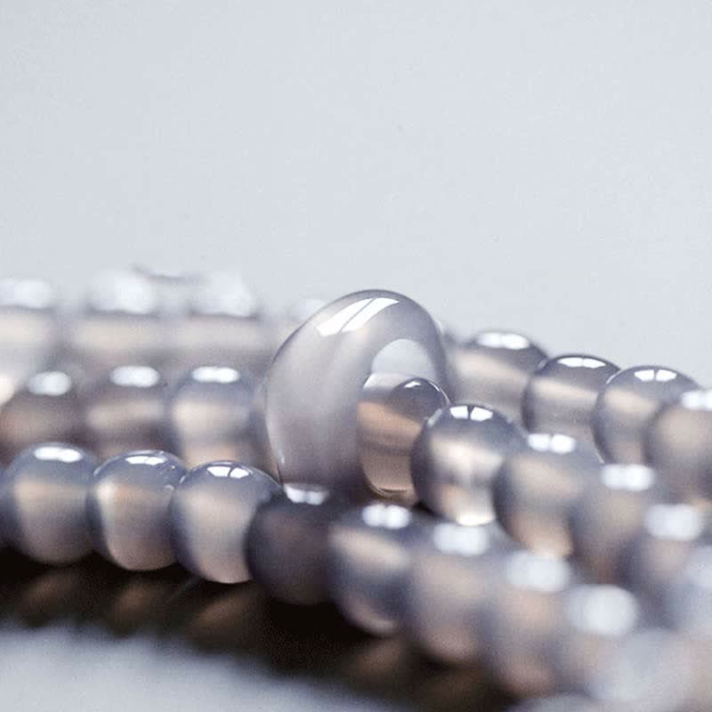 Pulsera curativa de meditación de cristal de amatista natural