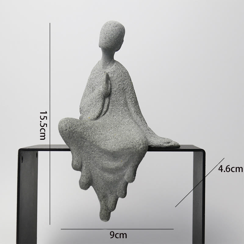 Buddha Stones Meditación Buda Monje Serenidad Decoración del Hogar