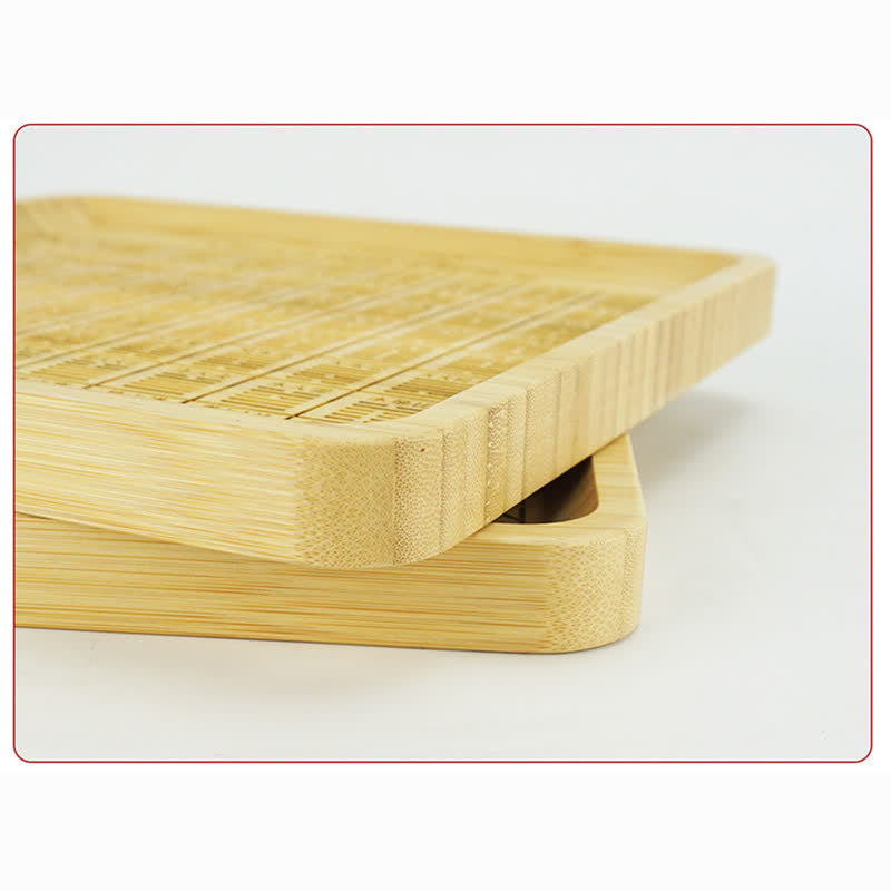 Mapa de Bagua de Bambú Feng Shui Mapa de Energía de Armonía