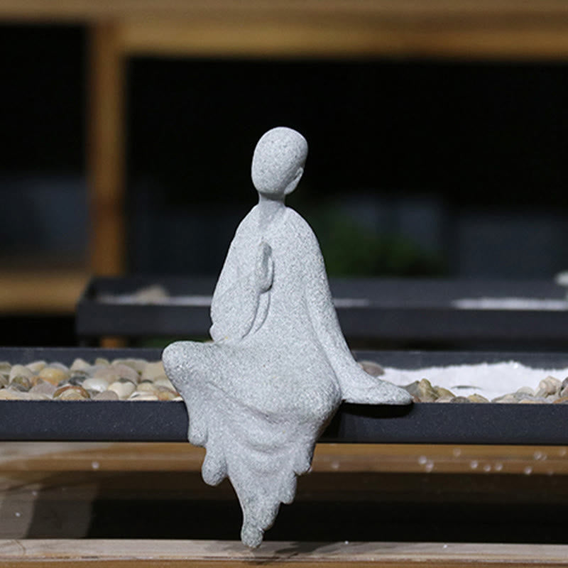 Buddha Stones Meditación Buda Monje Serenidad Decoración del Hogar