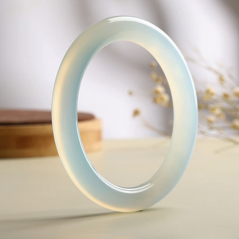 Brazalete de serenidad con bendición de aguamarina natural