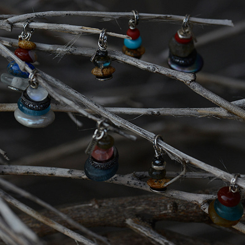 Collar con Buddha Stones Zen Cairn Labradorita con varios cristales - image 8