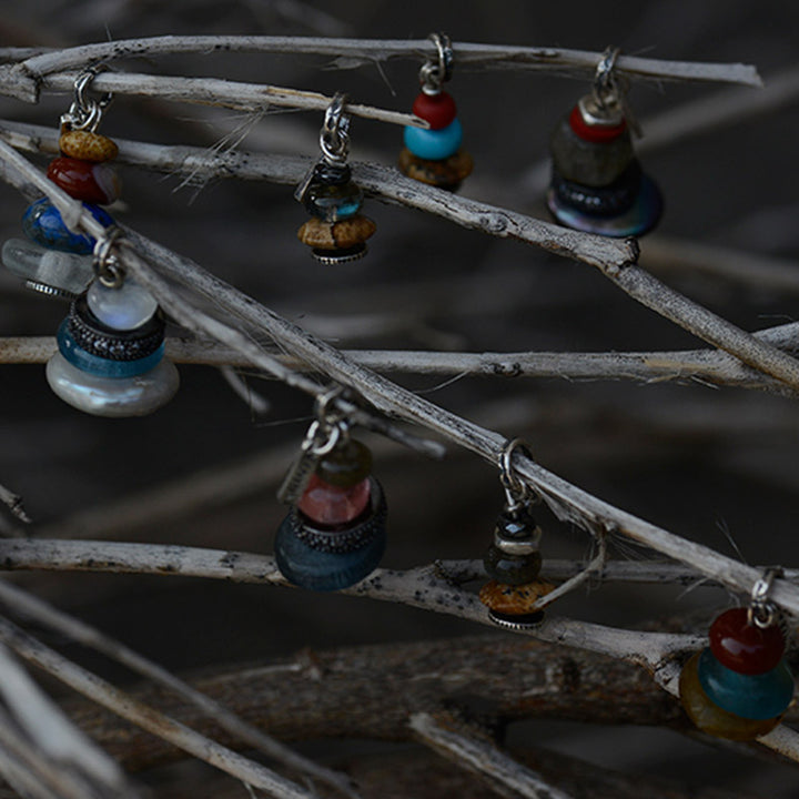 Collar con Buddha Stones Zen Cairn Labradorita con varios cristales - image 8