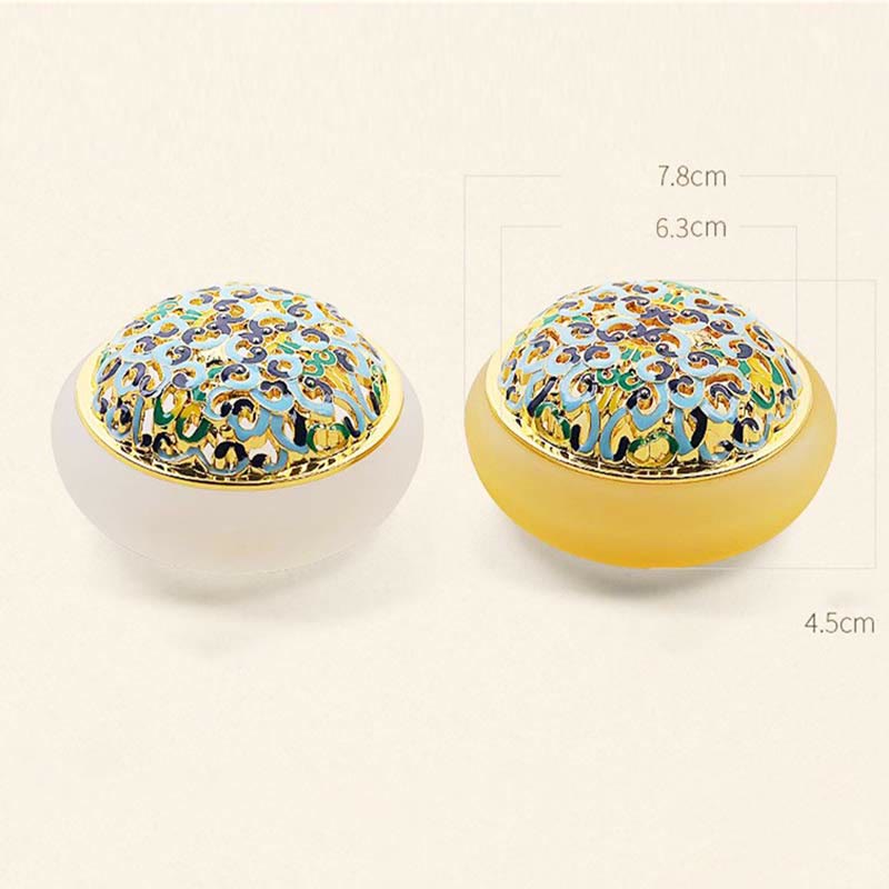 Quemador de incienso de meditación curativa de cristal Lotus Liuli