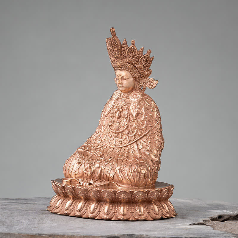 Estatua de cobre hecha a mano de la compasión de la estatuilla de Buda Shakyamuni Decoración