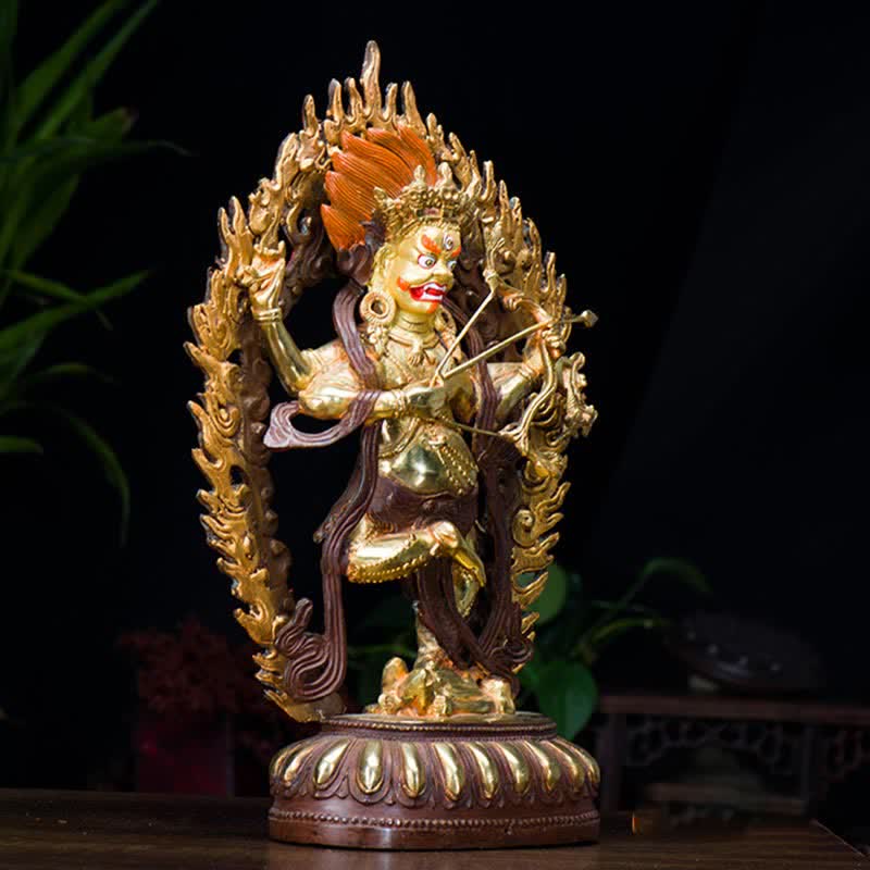 Figura de Buda Kurukulla, estatua de cobre de serenidad, decoración del hogar