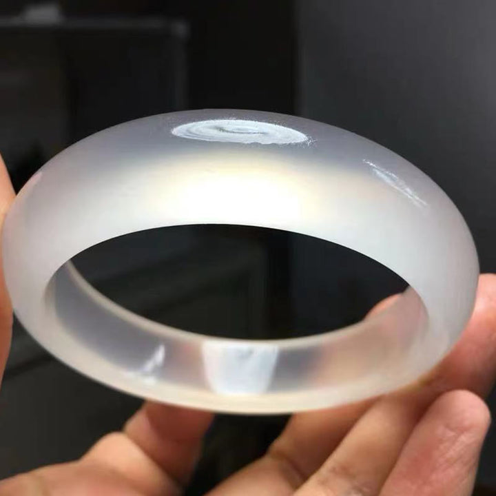 Pulsera de la suerte de la riqueza del jade de seda dorada translúcida natural de las Buddha Stones