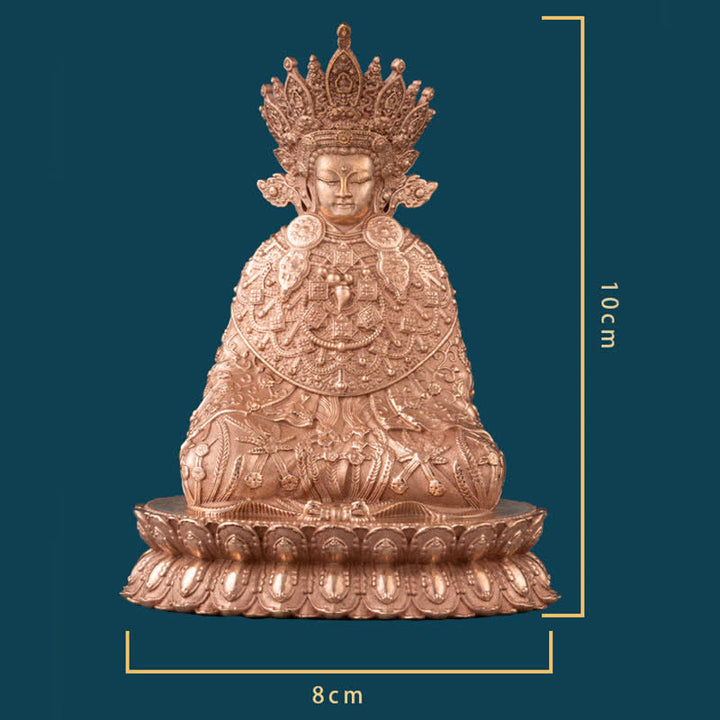 Estatua de cobre hecha a mano de la compasión de la estatuilla de Buda Shakyamuni Decoración