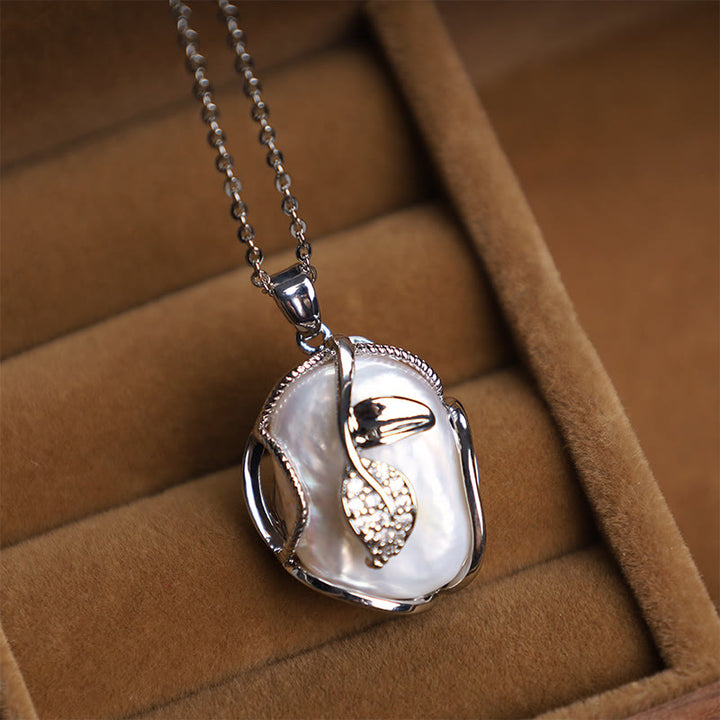 Collar con colgante de sinceridad de flores de perlas barrocas naturales de cobre chapado en oro de 18 Buddha Stones