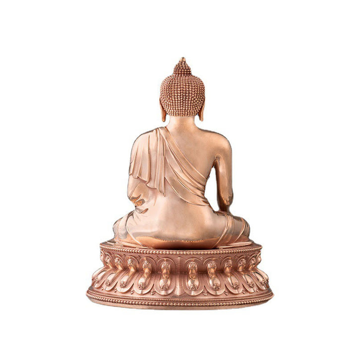 Estatuilla de Buda Gautama Shakyamuni, estatua de cobre de serenidad, decoración del hogar