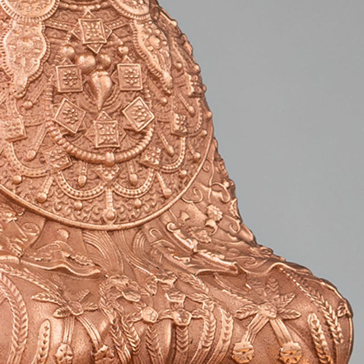 Estatua de cobre hecha a mano de la compasión de la estatuilla de Buda Shakyamuni Decoración