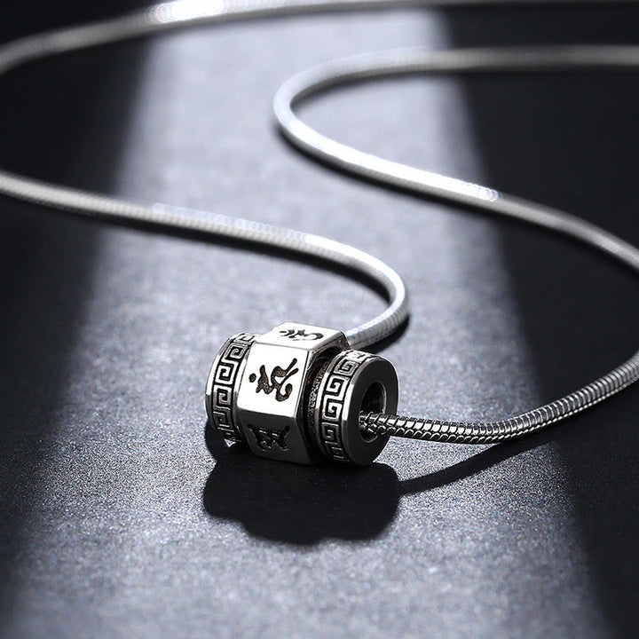 Collar de paz con Buddha Stones tibetanas Om Mani Padme Hum, colgante giratorio - image 2