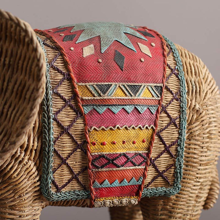 Elefante Resina Sabiduría Riqueza Decoración Del Hogar