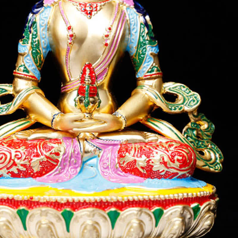 Figura de Buda de la longevidad, estatua de serenidad, decoración del hogar