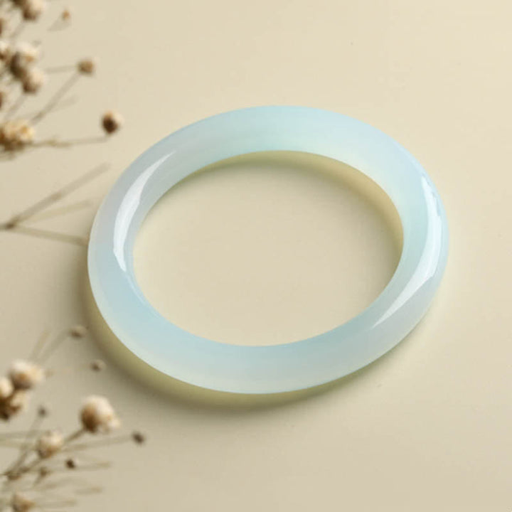 Brazalete de serenidad con bendición de aguamarina natural