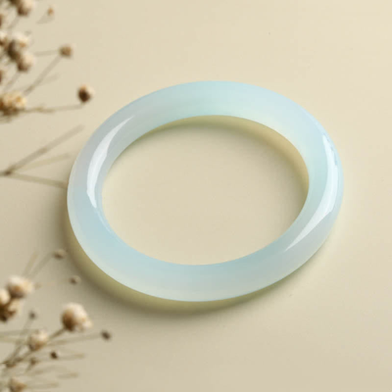 Brazalete de serenidad con bendición de aguamarina natural