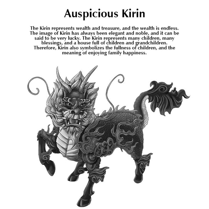 Collar con colgante de cadena de abundancia Kirin de jade natural con Buddha Stones