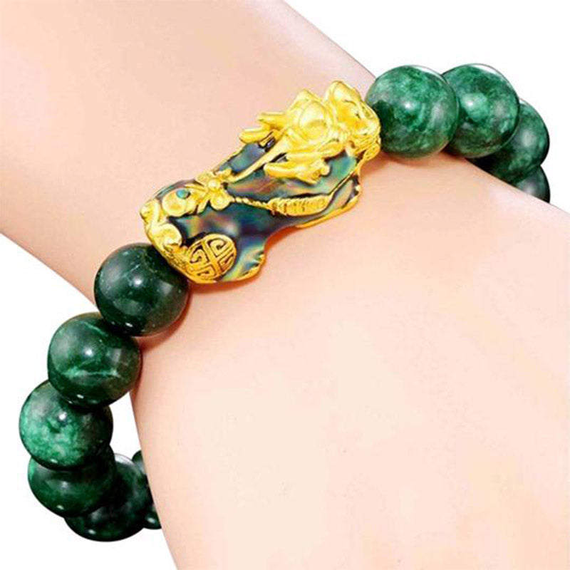 Pulsera de protección de jade FengShui PiXiu de Buddha Stones