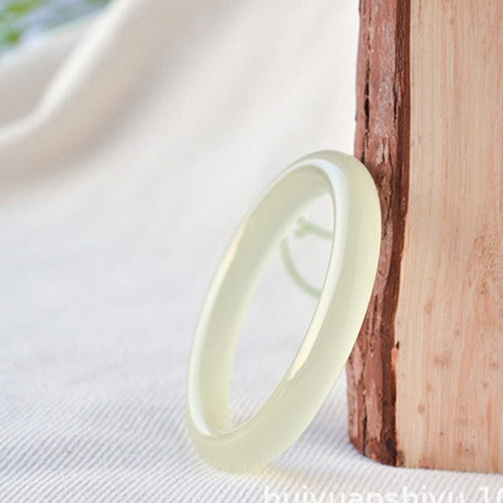 Buddha Stones, brazalete de abundancia de Jade Natural de Afganistán