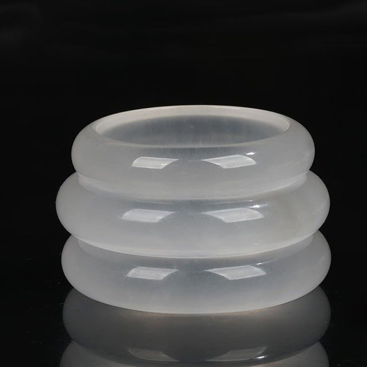 Pulsera de la suerte de la riqueza del jade de seda dorada translúcida natural de las Buddha Stones