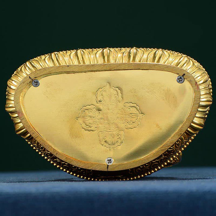 Figura de Buda Shakyamuni, estatua de cobre de iluminación, decoración para el hogar