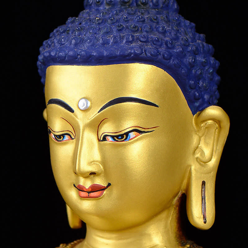 Estatua de cobre de la compasión de Buda Shakyamuni, decoración