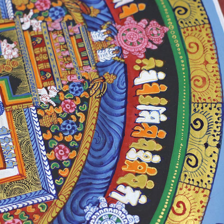 Buddha Stones tibetano Thangka pintura bendición decoración hecha a mano