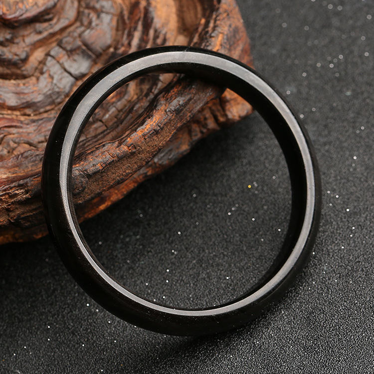 Brazalete de protección de obsidiana con brillo dorado y Buddha Stones