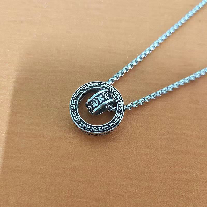 Buddha Stones tibetano Om Mani Padme Hum tallado paz pureza cadena collar colgante - image 10