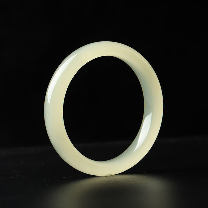 Buddha Stones, brazalete de abundancia de Jade Natural de Afganistán