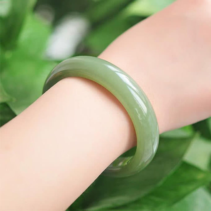 Brazalete de bendición de la abundancia de jade