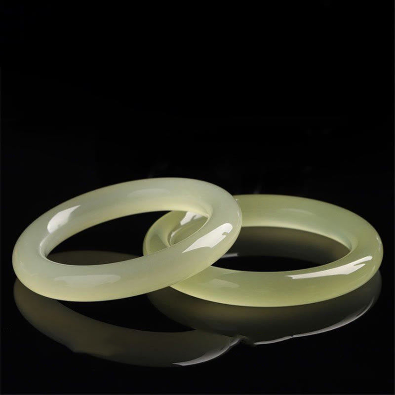 Buddha Stones, brazalete de abundancia de Jade Natural de Afganistán