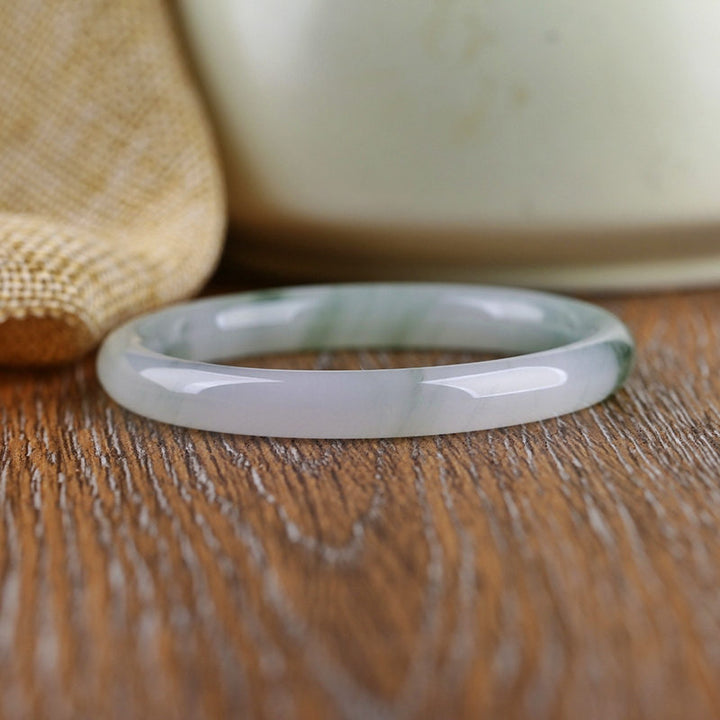 Brazalete de protección de abundancia de jade natural con Buddha Stones