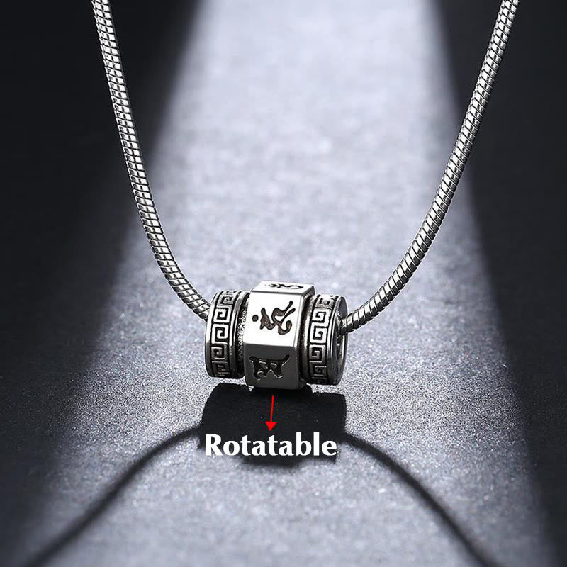 Collar de paz con Buddha Stones tibetanas Om Mani Padme Hum, colgante giratorio - image 3