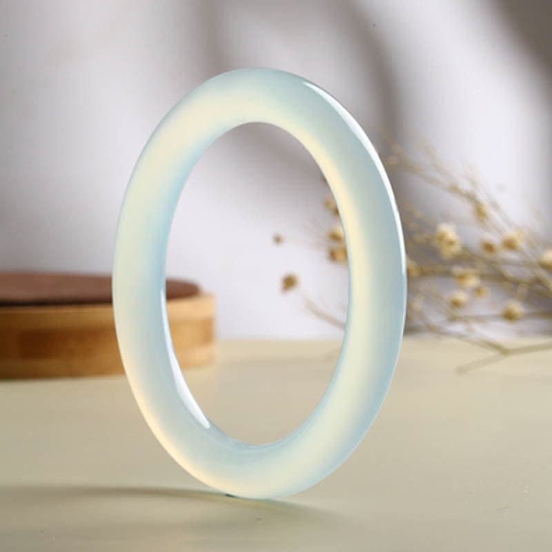 Brazalete de serenidad con bendición de aguamarina natural