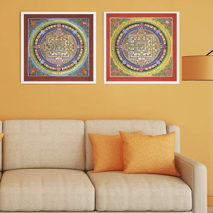 Buddha Stones tibetano Thangka pintura bendición decoración hecha a mano