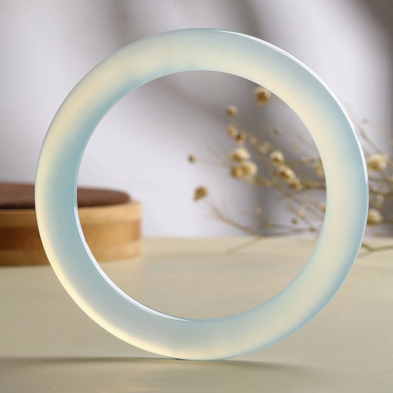 Brazalete de serenidad con bendición de aguamarina natural