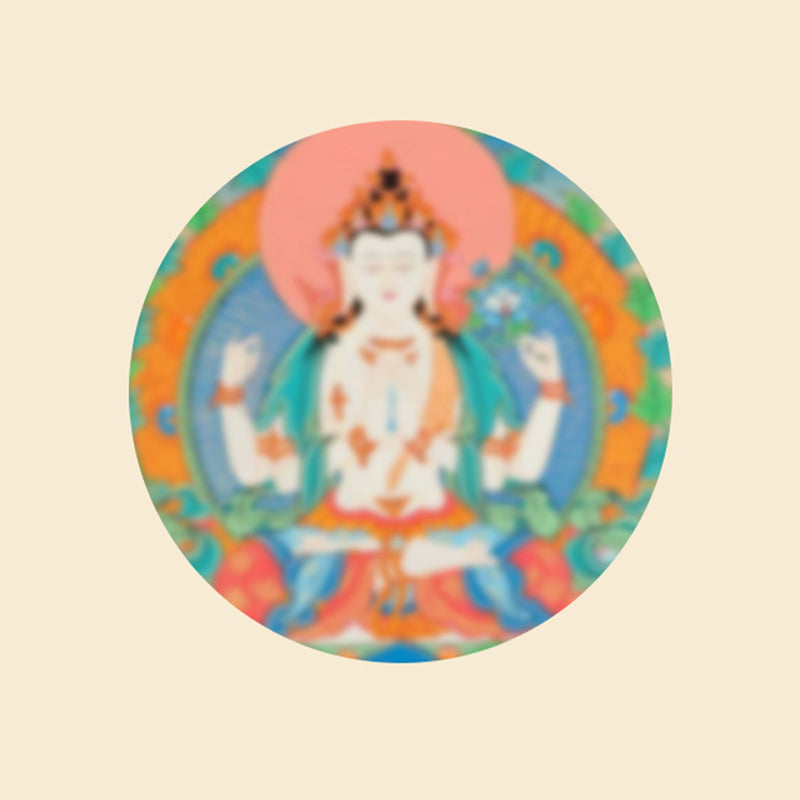 Pulsera trenzada con dije auspicioso de Om Mani Padme Hum tibetano multicolor hecho a mano con Buddha Stones