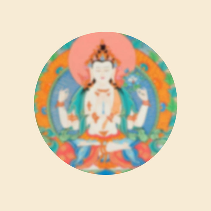 Pulsera trenzada con dije auspicioso de Om Mani Padme Hum tibetano multicolor hecho a mano con Buddha Stones