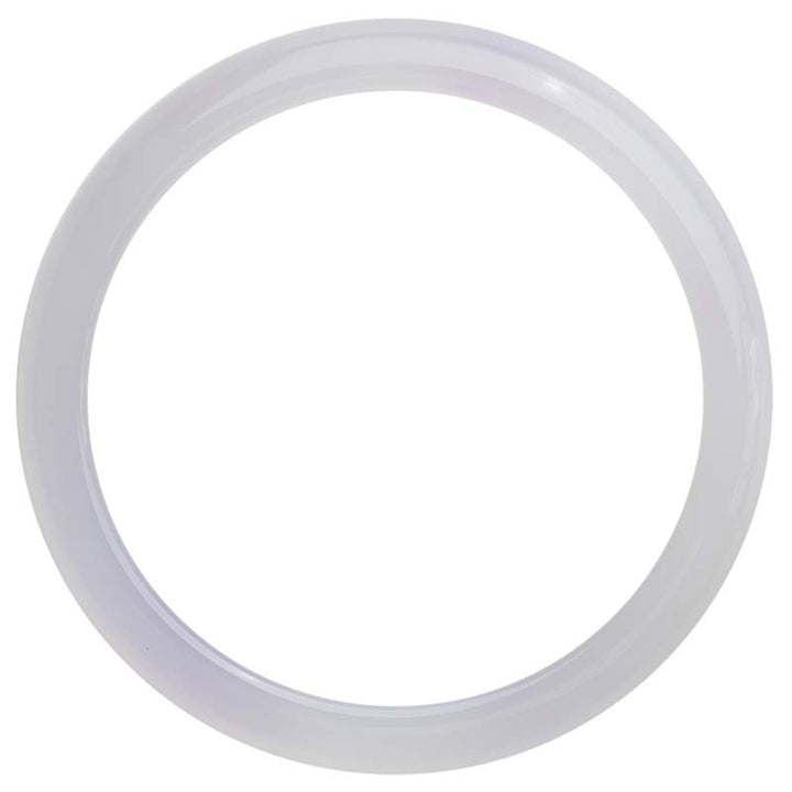 Brazalete de pulsera positiva de armonía de calcedonia natural con Buddha Stones