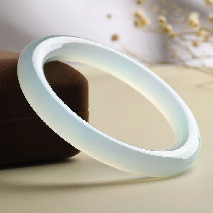 Brazalete de serenidad con bendición de aguamarina natural