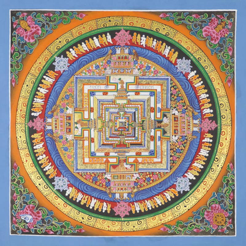 Buddha Stones tibetano Thangka pintura bendición decoración hecha a mano