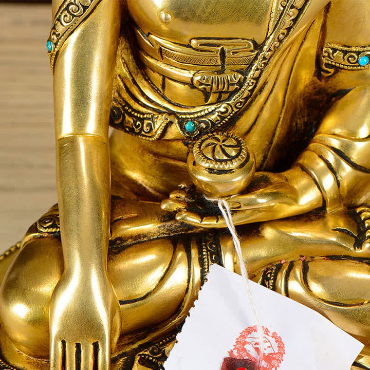 Estatua de cobre de la compasión de Buda Shakyamuni, decoración