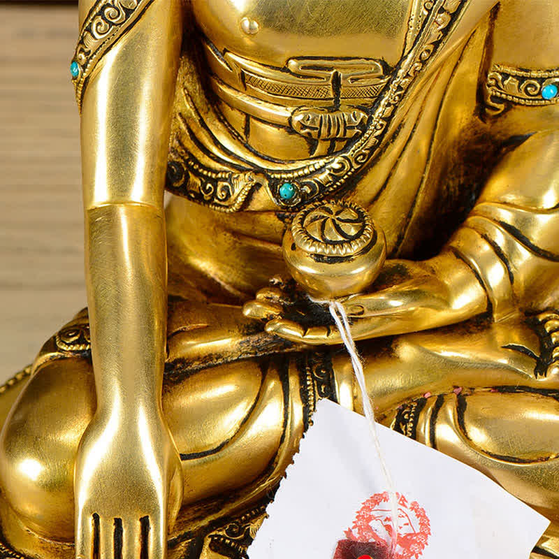 Estatua de cobre de la compasión de Buda Shakyamuni, decoración