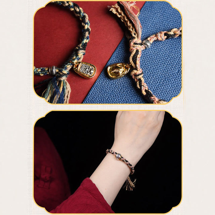 Pulsera hecha a mano con Buddha Stones Zakiram diosa de la riqueza Om Mani Padme Hum Paz