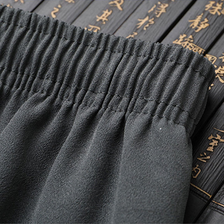 Traje Tang de Buddha Stones Hanfu dragón chino uniforme de kungfú tradicional camisetas y pantalones de manga corta conjunto de ropa para hombre - image 12