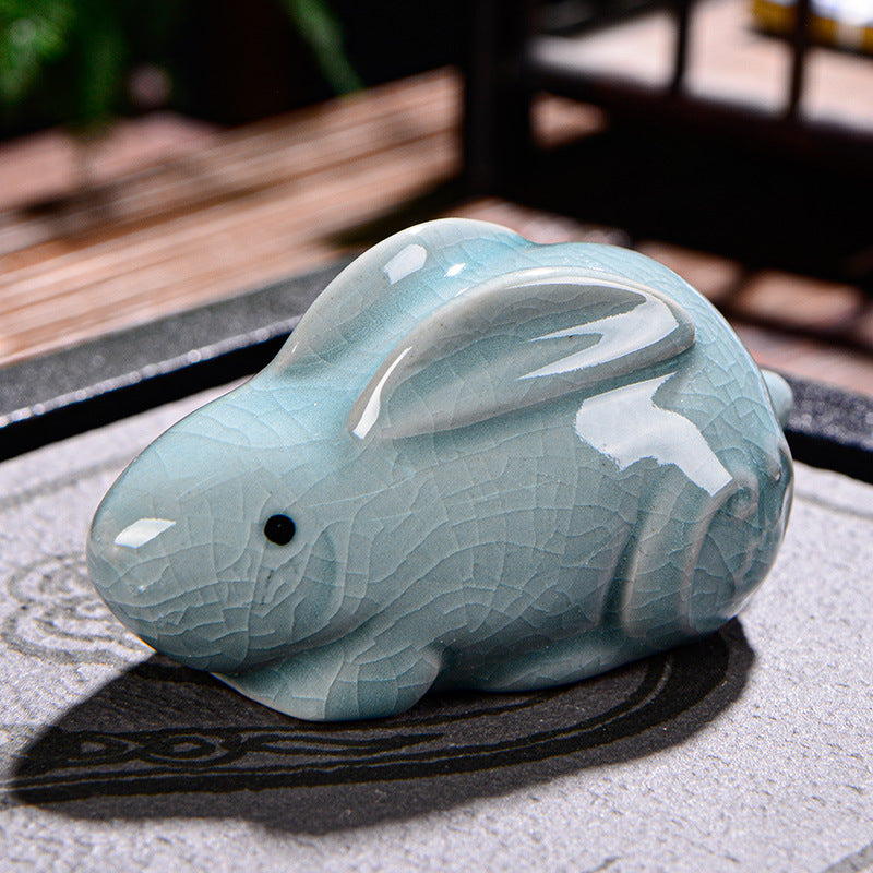 Buddha Stones zodiaco chino riqueza cerámica té mascota hogar estatuilla decoración