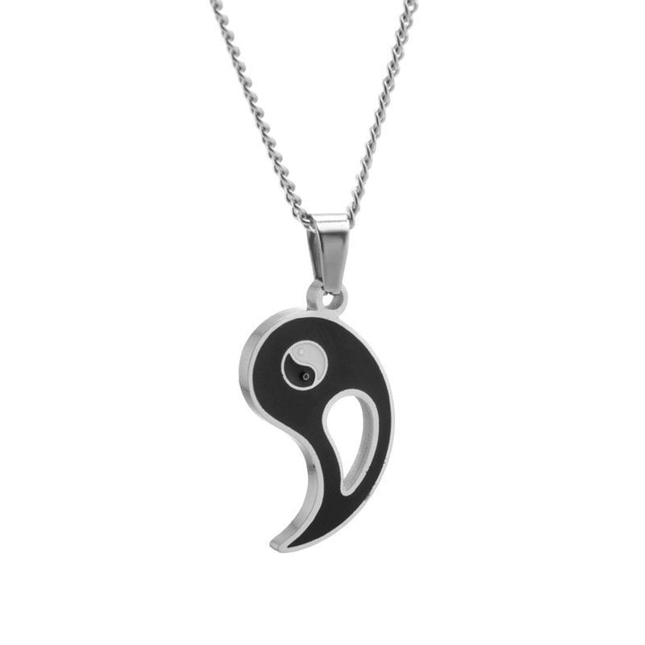 2 piezas collar de pareja con colgante Yin Yang